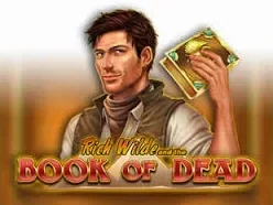 Book of Dead slot met Egyptische tempel en gouden boek symbolen